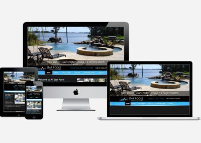 All Star Pools Website Design by WizardsWebs Design LLC