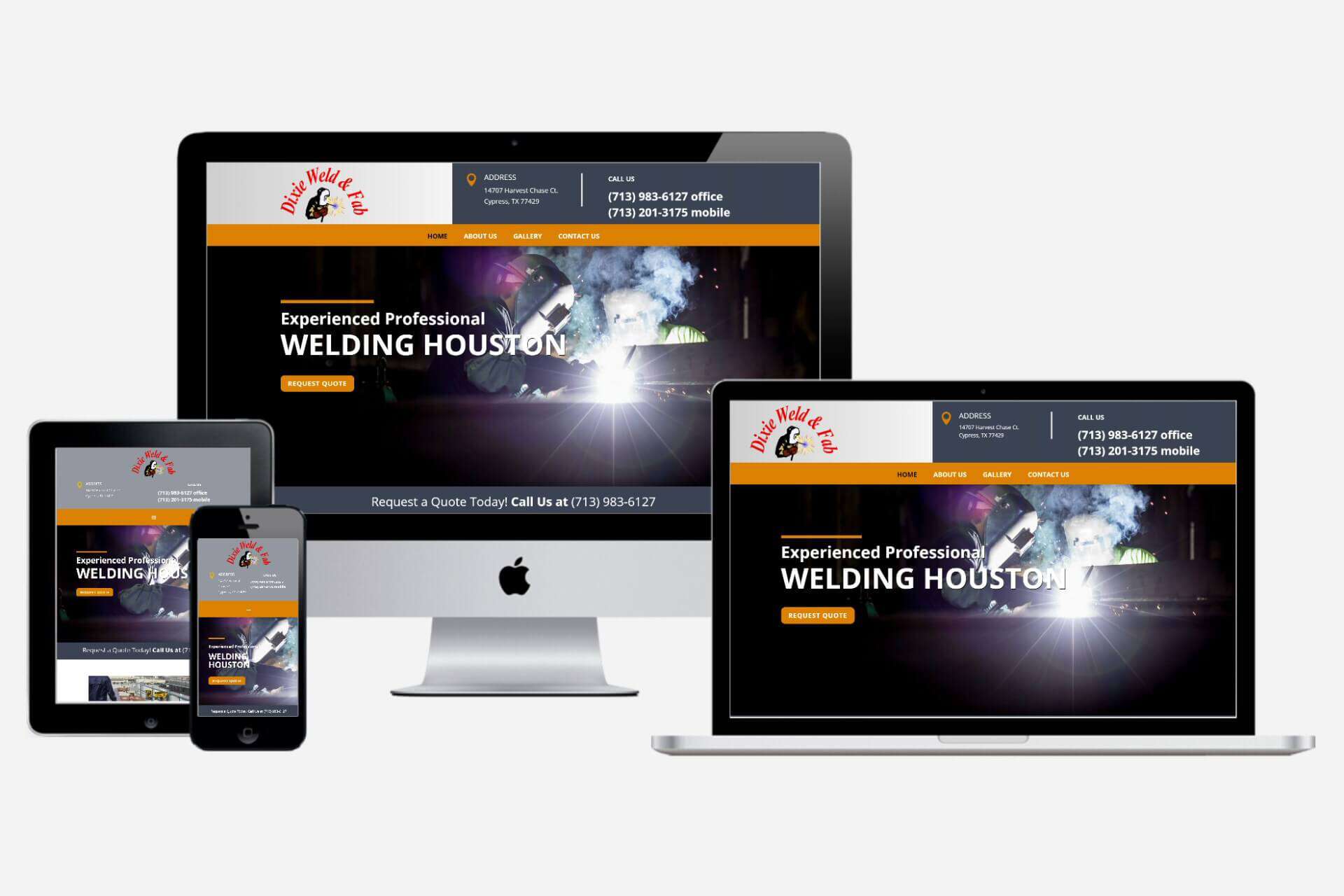 Dixie Weld & Fab Website Design by WizardsWebs Design LLC