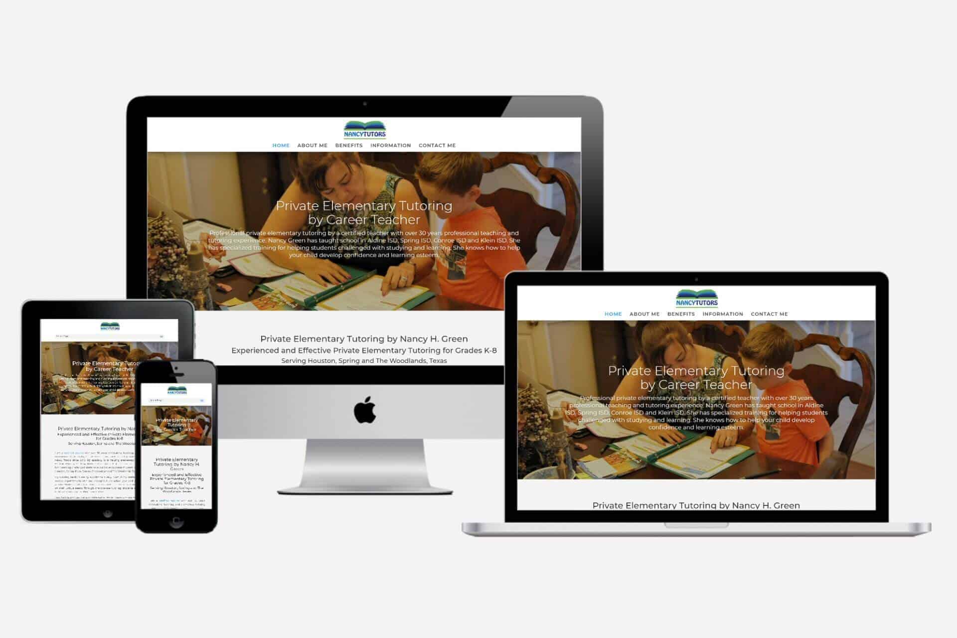 nancy Tutors Website Design by WizardsWebs Design LLC
